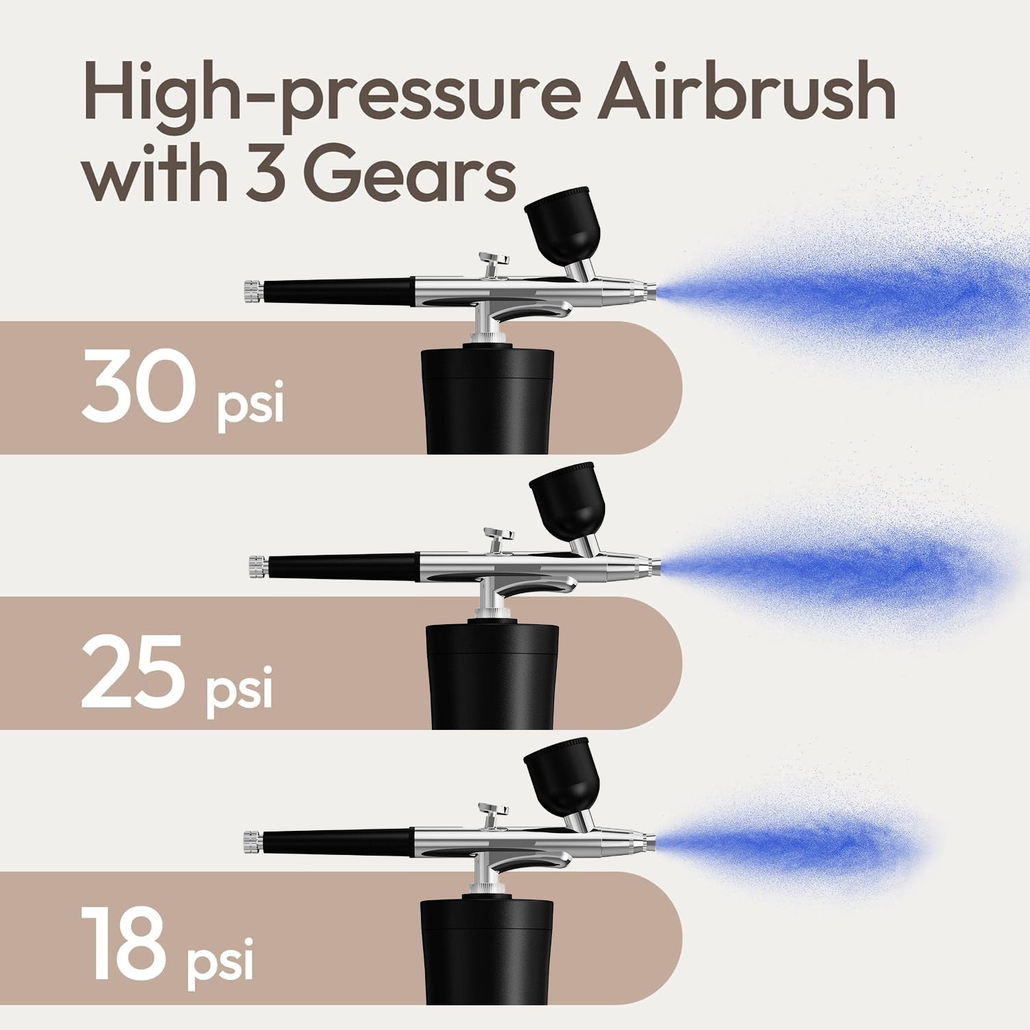 🎨🔥 Rechargeable Cordless Airbrush Kit 30PSI | 10-in-1 Pro Spray Gun⚡60 Min Runtime🌟【Nails/Cake/Barber】Portable Compressor for Makeup, Painting, Cookie Decor (Black) 🎨🔥 Rechargeable Cordless Airbrush Kit 30PSI | 10-in-1 Pro Spray Gun⚡60 Min Runtime🌟【Nails/Cake/Barber】Portable Compressor for Makeup, Painting, Cookie Decor (Black)